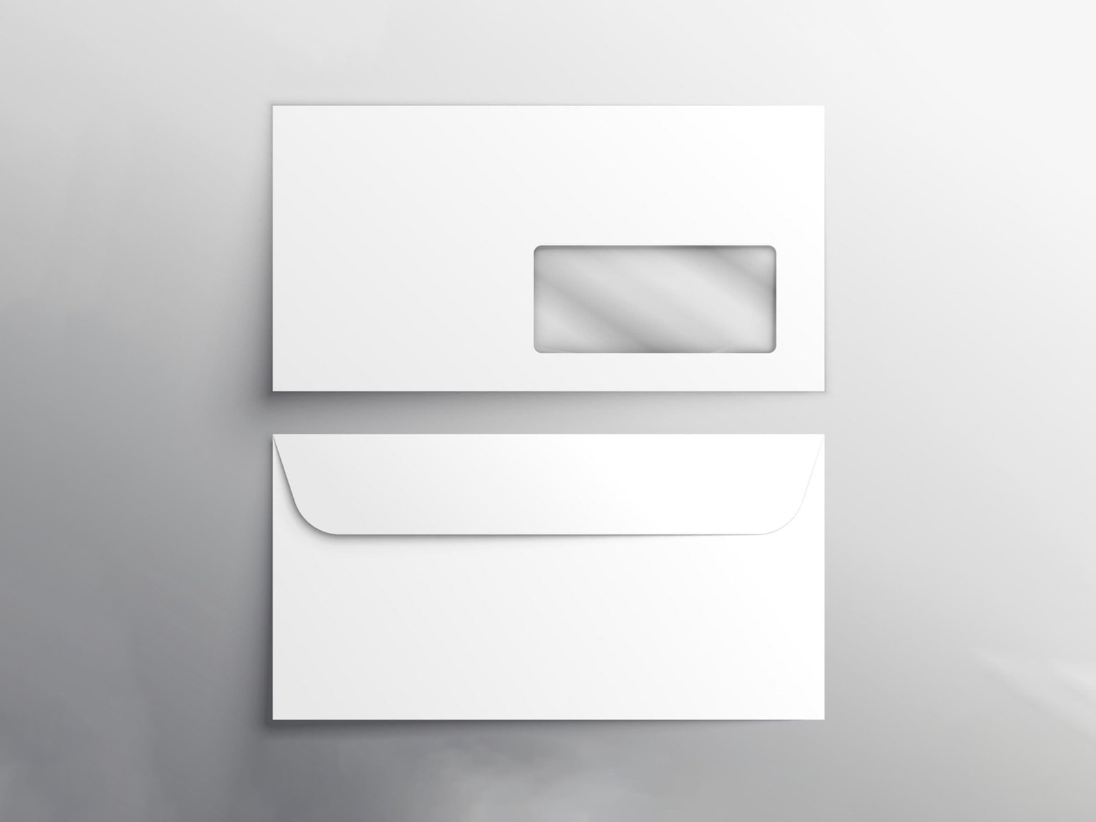 Large 9.4 x 12.4 inch horizontal envelope with window for A4 documents